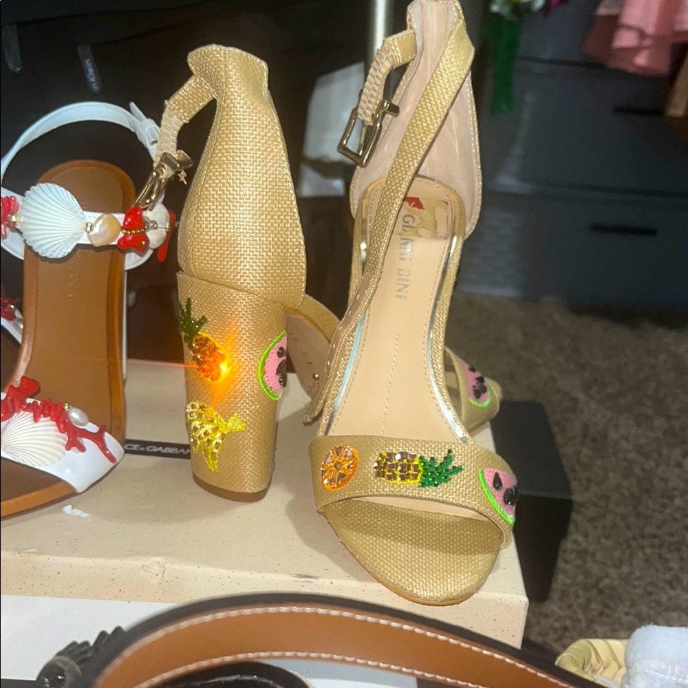 Lightly used Colorful Embellished Heels